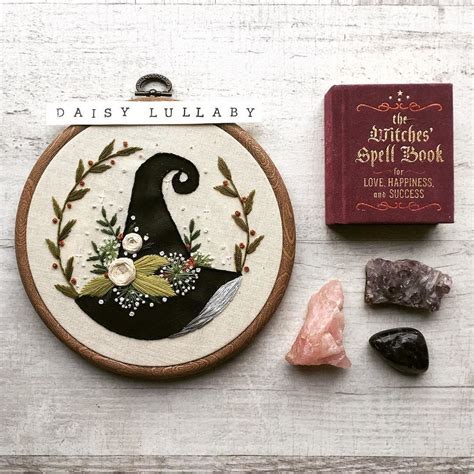 Mom witch embroidery pattern